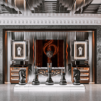 Agencement de magasin de bijoux et montres de luxe : personnalisation complète de la pièce, vitrine en verre, présentoir à bijoux, décoration de magasin