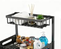 Zenewood Unterschrank-Organizer Ausziehbarer Schrank-Organizer 2-stufiges Ausziehregal Unterschrank-Aufbewahrung