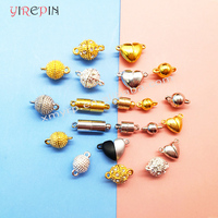 15 Styles Bijoux Chaînes Connecteur Deux Fermoirs Homard Serrure Fermoir Coeur Rond pour la Fabrication de Bracelet Collier