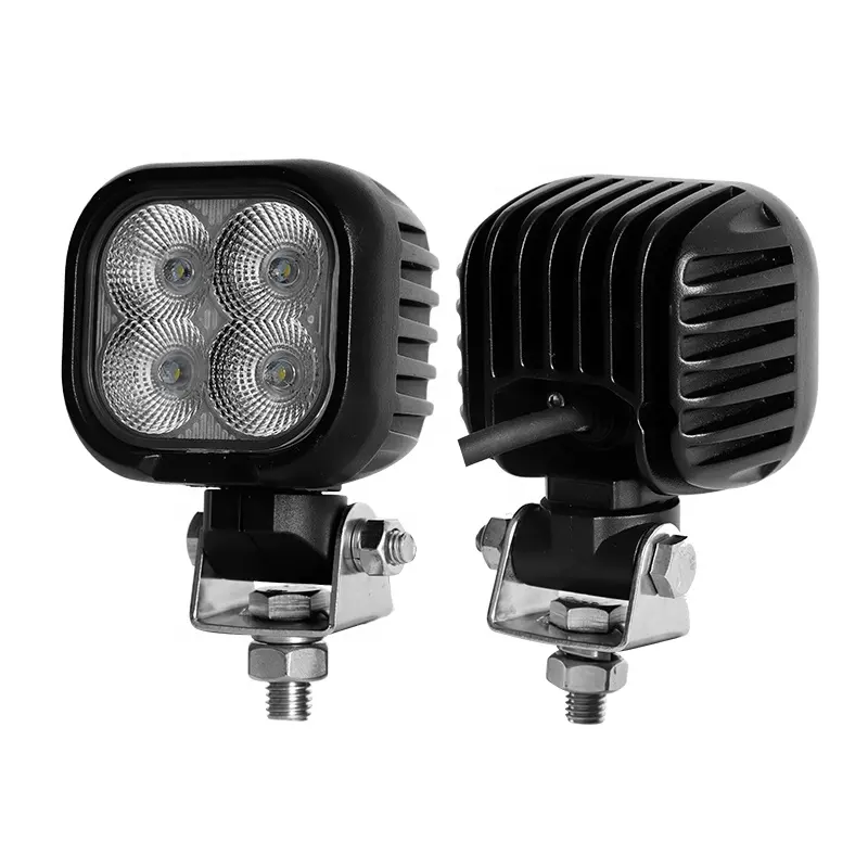 Mini luz led cuadrada para trabajo de tractor, 40w, 12v, 24v, 3 pulgadas