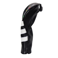 Housse de tête de club de golf portable en cuir PU durable avec fermeture magnétique, broderie personnalisée de qualité supérieure pour hommes et femmes
