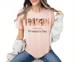T-shirt per la Giornata internazionale della donna, per donna, 100% cotone, girocollo, casual, con stampa femminista, per la primavera e l'estate - Product Image 1
