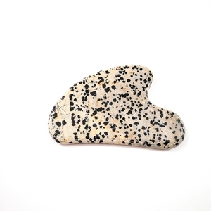 Masajeador de piedra con forma de corazón, <span class=keywords><strong>Jaspe</strong></span> dálmata <span class=keywords><strong>verde</strong></span> gua sha para la cara, producto más nuevo - Product Image 6