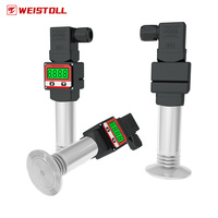 Transmisor de Presión Sanitario de Alta Temperatura con Conexión Tri-Clamp y Enchufe Hirschmann, Membrana Plana para Aplicaciones de Gas y Alimentos