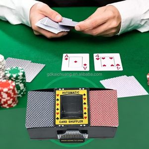 Dispositivo automático <span class=keywords><strong>para</strong></span> mezclar cartas de póker, material plástico, compatible con Three Kingdoms, Landlord, Guandan, Texas Holdem, juego de cartas familiar y de ocio - Product Image 1