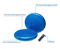 Disque d'équilibre gonflable pour genoux et chevilles, coussin d'équilibre, planche de yoga, coussin de fitness