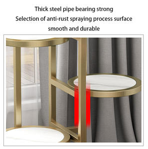 ขาตั้งโรงงานบ้านตกแต่งบ้านโมเดิร์นกลางศตวรรษผู้ถือจอแสดงผลRackดัดเหล็กในร่มกระถางดอกไม้ขาตั้งโรงงานโลหะ - Product Image 4