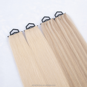 15A ต่อผมมนุษย์ทำจากใยผีเสื้อที่ถักทอเป็นรูที่มองไม่เห็นสีน้ำตาลเข้ม - Product Image 4