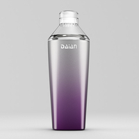Métal 304 en acier inoxydable bouteille de shaker sport gobelet avec verre couvercle tritan