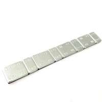 Poids d'équilibrage de roue adhésifs en acier Toolon (5+10)g*4 Finition argent pour roues de plus de 28 pouces de diamètre