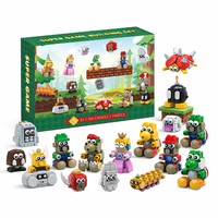 Juego de Bloques de Construcción Super Game MarIo, 16 en 1, Mini Figuras, 740 Piezas, Juguete Creativo de Ladrillos de Construcción de Dibujos Animados para Niños