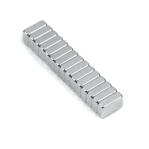 2024 Custom Aimant Perman Neodym Magnets Super Strong Nickel Plated Rectangle N52 Permanent Block Magnet Neodymium Magnit