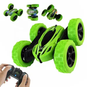 Leemook 4x4 RC Stunt Car Toy 4WD 2.4Ghz Double roll Sided 360 Rotating RC Car with hand sensor and controller