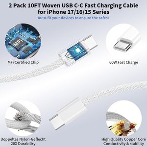 อะแดปเ<span class=keywords><strong>ต</strong></span>อร์ชาร์จเร็ว 40W USB-C แบบไ<span class=keywords><strong>ด</strong></span>นามิก พร้อมอะแ<span class=keywords><strong>ด</strong></span>ปเ<span class=keywords><strong>ต</strong></span>อร์ชาร์จ<span class=keywords><strong>ต</strong></span>ิดผนังสูงสุด 60W สำหรับ iPhone 17 Pro/17 Air/16e/16/15Plus สำหรับ iPad Pro/Air/Mini - Product Image 3