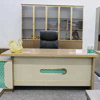 Bureau de direction moderne en L de luxe de haute qualité, personnalisable, avec hauteur réglable, design modulaire, construction en bois d'orme en option