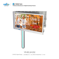 Panneau d'affichage à LED à double face en forme de V P6 Outdoor LED Billboard Back Maintenance LED Display Board