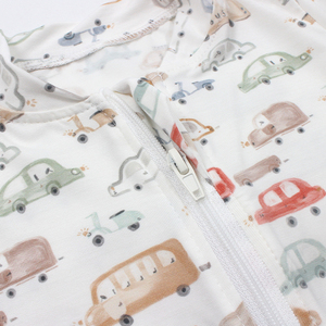 New Bamboo Two-Way Zipper Romper <strong>Onesie</strong> for Baby Boys and Girls Cute Design Made of Bamboo Fiber Fabric for Spring and Summer - Product Image 6