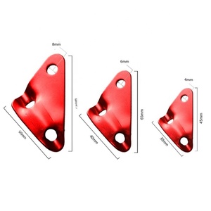 Tenditore per <span class=keywords><strong>tenda</strong></span> a triangolo regolabile in alluminio 4mm 6mm 8mm fori per esterni in stile cordoncino Guyline 1L ponderato campeggio escursioni - Product Image 1
