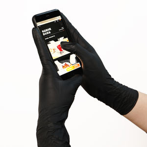 ถุงมือไนไตรล์สีดำกันน้ำแบบใช้แล้วทิ้ง - Product Image 3