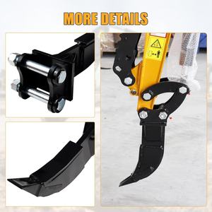 Mini escavatore accessorio <span class=keywords><strong>Ripper</strong></span> gancio singolo retroescavatore 90 Mm/3,54 in campata giardino fattoria costruzione di manutenzione stradale compatibile - Product Image 2