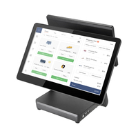 Terminal de point de vente (TPV) 15,6 pouces, nouveau, avec écran simple ou double, sous Windows 10, pour le commerce de détail et le divertissement