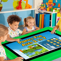 Table tactile réglable en hauteur de 43 pouces avec Android 14 pour enfants, maternelle et jeux sensoriels