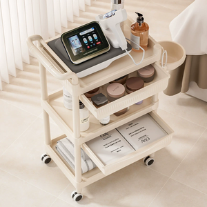Chariot de Salon de Beauté en Promotion, Chariot Roulant Écologique en ABS pour Salon et Spa, Chariot Mobile avec Roues Universelles Silencieuses pour la Beauté - Product Image 3
