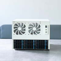 MicroATX Full Height PCIE NAS Chassis 8-9 Drive Bays Rack-Mounted AIO Server with Fan for Home Use in Stock