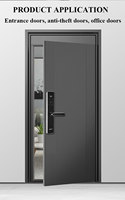 Serrure de porte à clavier numérique en acier inoxydable 304 Serrures intelligentes à mot de passe Déverrouiller BLE TTLOCK Mobile APP Clé Carte Mot de passe pour porte en bois