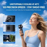 Ventilateur portable compact TEC avec mousqueton intégré et poids de 131 g pour les promenades quotidiennes et les voyages d'été