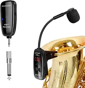 Venta al por mayor grabación de audio de los instrumentos-Xiaokoa uhf micrófono inalámbrico con clip, buena calidad, micrófono inalámbrico, instrumento de saxofón