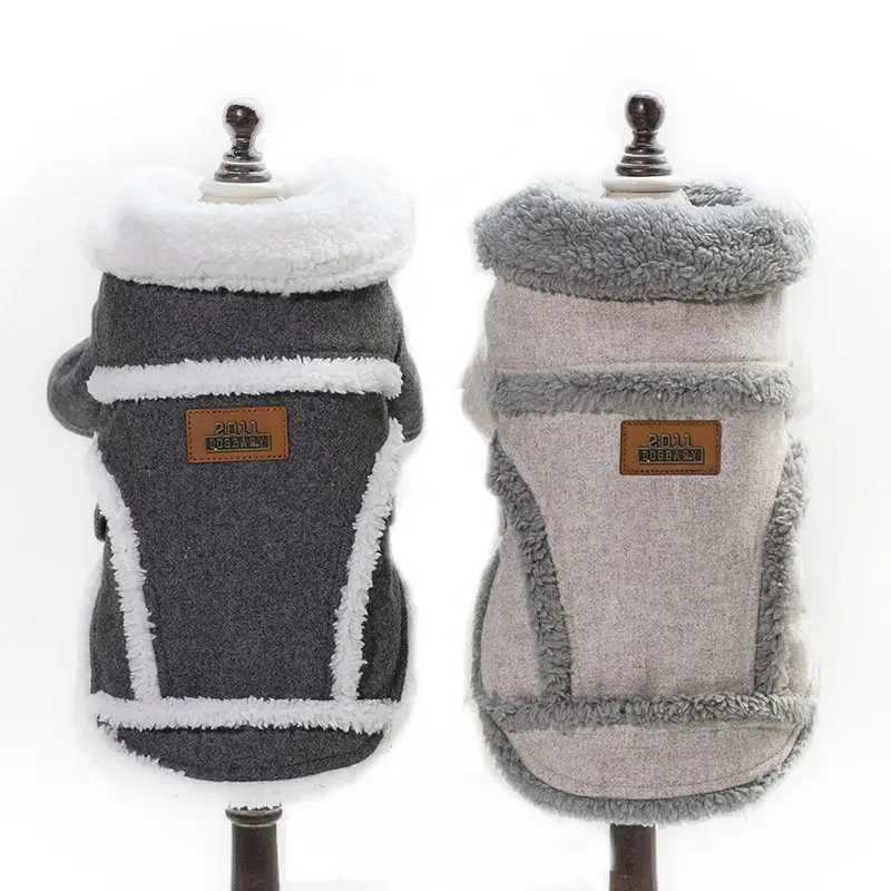 Kleiner Hund Wintermantel Shear ling Fleece Warmer Hunde pelzmantel für kleine und mittlere Rassen Hund