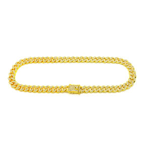 Cadena Cubana de Aleación AA de 13 mm con Eslabones Planos Pequeños en Forma de Dragón, Cadena de Diamantes Cubanos, Collar Moderno para Hombre, Estilo Hip-hop, para <span class=keywords><strong>Instagram</strong></span> - Product Image 6