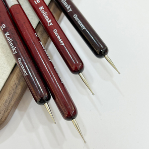 Pincel para Arte de Uñas Francés con Mango de Madera, Pelo Kolinsky, Pluma para Puntear, Logotipo Personalizado para el Mercado de EE. UU. y Europa - Product Image 5