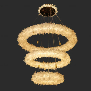 Rétrécir Anneau Pendentif Lampe Décorative Villa Hall Glitter Jewel Lustre Bar Lumineux Perknite <span class=keywords><strong>Suspension</strong></span> Suspendus Lumières - Product Image 3