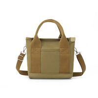 À la mode grande capacité étanche toile sac fourre-tout Simple lettre motif PC matériel réutilisable voyage cadeau personnalisé imprimé Logo