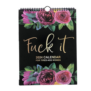Nuovo Arrivo Calendario 2025 per <span class=keywords><strong>Donne</strong></span> Stanche: Planner Mensile da Parete 'Fu-ck IT'. - Product Image 2