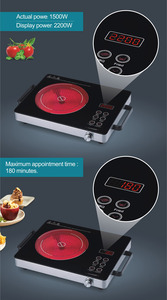 Cocina <span class=keywords><strong>Infrarroja</strong></span> de Bajo <span class=keywords><strong>Consumo</strong></span> Energético, Cocina Eléctrica de Encimera - Product Image 6