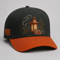 Casquette de baseball personnalisée style Old English, 5 panneaux, visière incurvée, style Dad Hat, streetwear urbain West Coast, vente en gros, faible MOQ