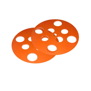 Tablero de Resina Fenólica Roja CNC con Orificios para Piezas de Equipos Médicos - Product Image 1
