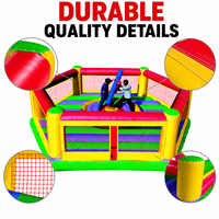 Arène de combat gonflable hexagonale avec plateforme rotative d'équilibre, jeu en PVC durable pour événements festifs, team building et location