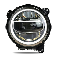 Pour Jeep Wrangler 2018-2023 : Kit de modification de phares LED avec feux de jour et clignotants 8000K