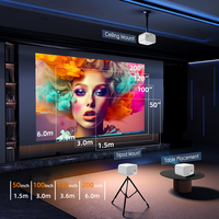 Mini Proyector Portátil Android 4K H5 Pro, Proyectores HD 4k 1080p, Cine en Casa, Televisor, Proyector Android, Proyector de Video 4K