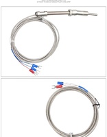 Thermostat blindé avec capteur de température, Type K / E/ PT100, ressort de Compression, ruban de contrôle de température, sonde