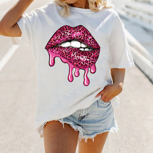 Hongcai Iron-On DTF Transfer panas, stiker bibir pola huruf cetak, kertas & Film Transfer tekstil - Product Image 4