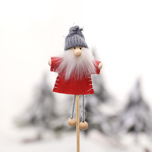 Handmade Durable Felt Knitting Yarn <b>Christmas</b> <b>Elf</b> Doll Hanging <b>Decoration</b> Factory Wholesale - Product Image 4