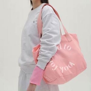 Sac fourre-tout en toile à poignée en corde avec logo personnalisé, grand format, pour femmes, pliable et réutilisable pour les courses quotidiennes et l'épicerie - Product Image 2