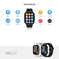 REDMI Watch 6 Lite AMOLED-Display GPS Herzfrequenzmesser TPU 5 ATM Wasserdicht Fitness-Tracker Anrufannahme 11-30 Tage Akkulaufzeit