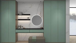 Armoire moderne simple sur mesure, vendue directement en usine, pour vêtements, armoires walk-in - Product Image 2