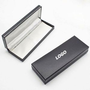 Caja de Regalo Plateada Personalizada para Empresas |   Estuche de Lujo para Bolígrafo y Pluma Estilográfica de Metal con Logotipo de Empresa - Product Image 1